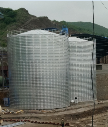 普陀粮食钢板仓的安装全过程不用热焊接